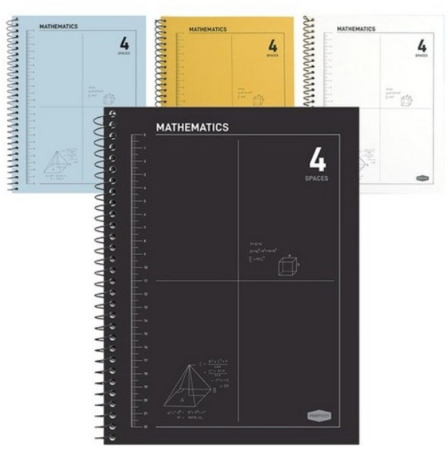 핑크풋 3000 4분할수학연습장 국어/깍두기노트, 랜덤발송 (4분할), 6개