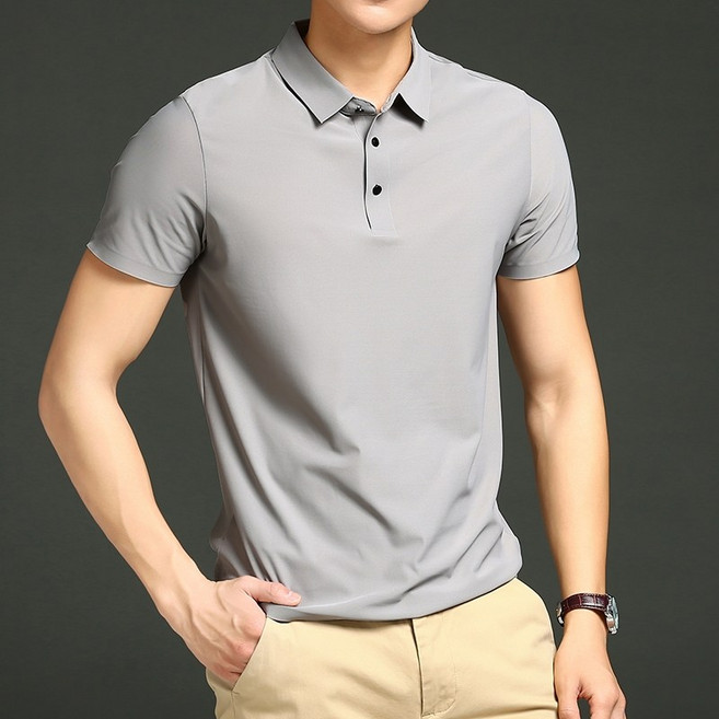衣貳山 男款冰涼POLO衫 商務挺版 不易皺 涼感舒適