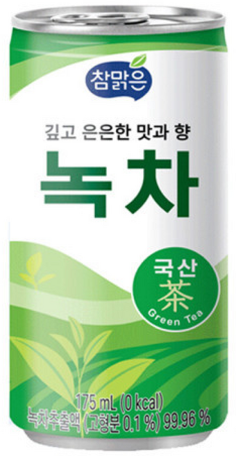 참맑은 보성녹차 캔, 1개, 175ml