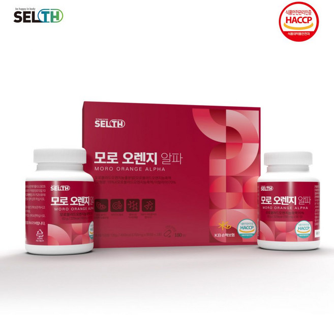 [SELTH] 모로 오렌지 알파 90정x2통(1세트), 2세트, 90정 x 2개, 180정