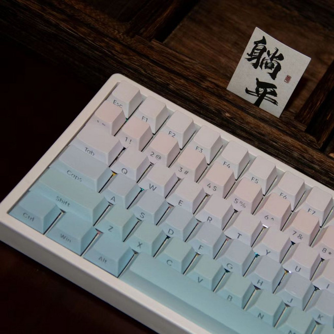 PBT 熱昇華 十字軸 鍵帽 (僅鍵帽), 原廠分裂空格【不單買】