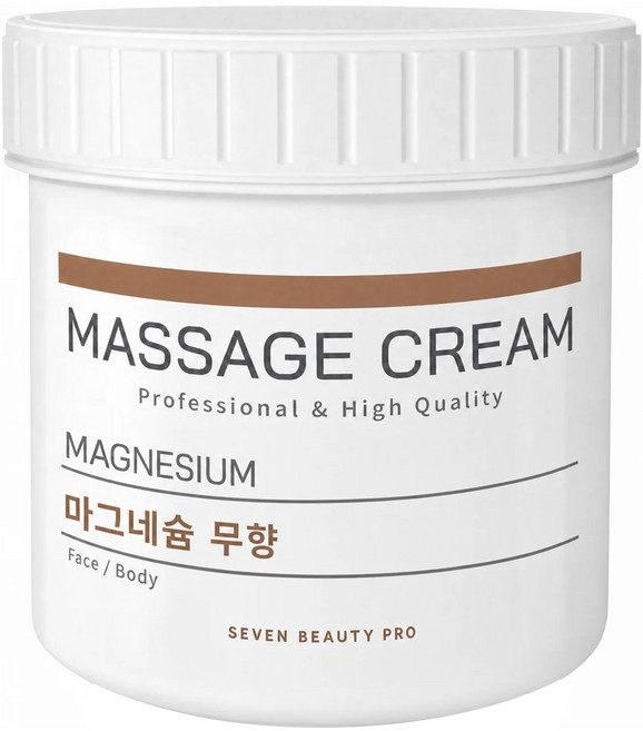 세븐뷰티 마그네슘 마사지크림 20% 얼굴 바디 겸용 마사지크림 고보습 에스테틱 전문가용, 1개, 450g
