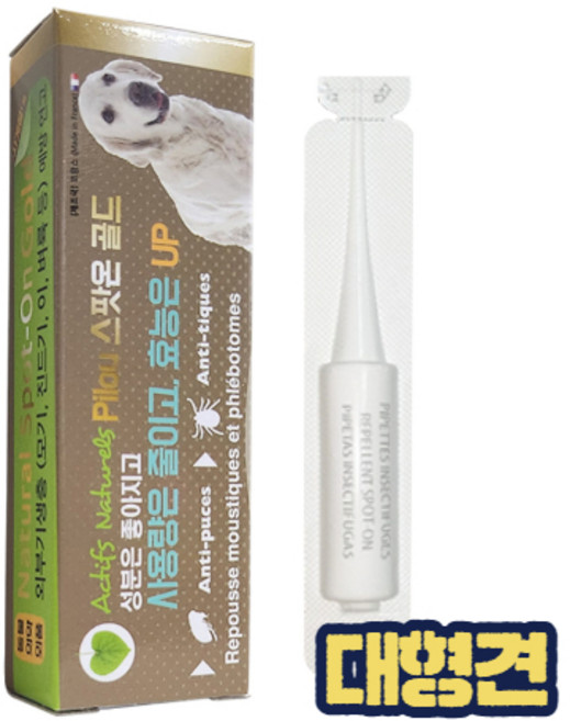 필루 강아지 스팟온 골드 레볼루션 애드보킷 대형견, 투명, 3ml, 1개