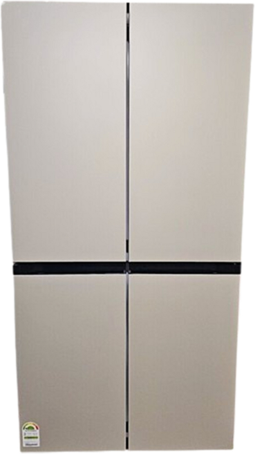 삼성전자 비스포크 냉장고 4도어 902L 1등급 푸드쇼케이스 RM70F90M1GD 에센셜 베이지 기사님설치 폐가전무상수거