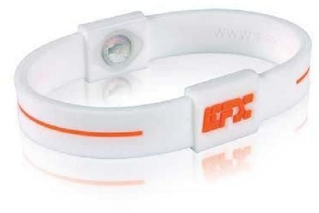 EFX 퍼포먼스 순수 실리콘 팔찌 균형 유연성, 화이트/오렌지, 1개