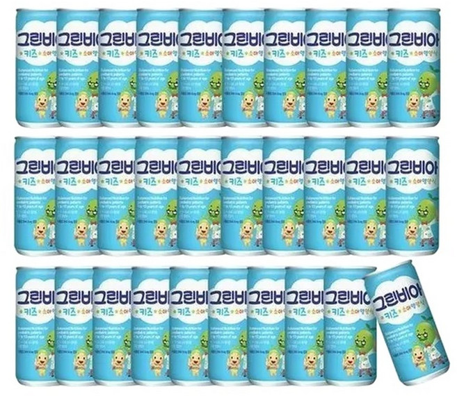 그린비아 키즈 소아영양식 30캔 어린이 환자보충식 D, 30개, 200ml