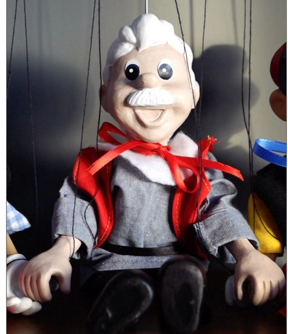 마리오네트 줄인형 꼭두각시 인형극 연극 취미 광대 재미있는, 피노키오 할아버지, 1개