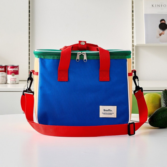 모던하우스 디어데이 보온보냉 대용량 보부상백 11L, 컬러블록, 1개