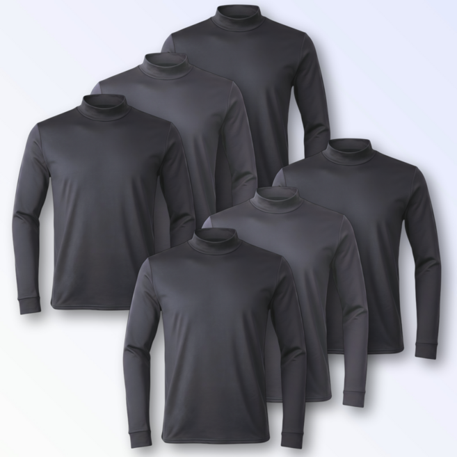 [6장] macci (마찌) 히트포뮬러 남자 기능성 기모 목폴라 반목 긴팔 티셔츠 (정품)