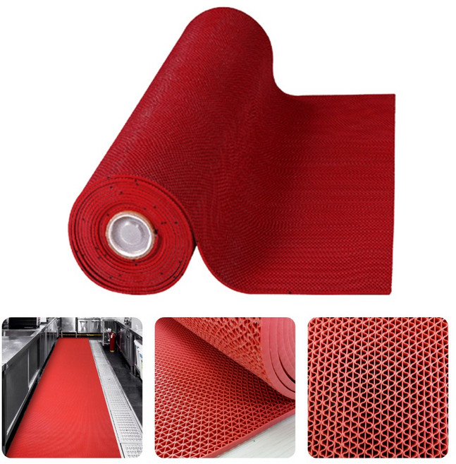초면애 미끄럼방지 수영장매트 라이트Z 5mm 현관매트 (120cm폭) 2M단위 수량만큼 이어서 맞춤재단 발송, 레드 2M, 6개