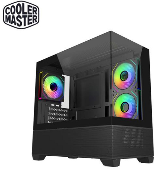 酷碼 Cooler Master Elite 490 電腦機殼 全景鋼化玻璃, 1個