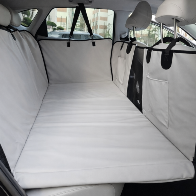 모아온 대형견 카시트 뒷자석 강아지 풀시트, 1개, 그레이