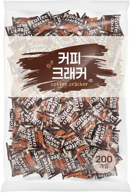 미니 커피 크래커 대용량 비스킷 과자 200개(개별포장)