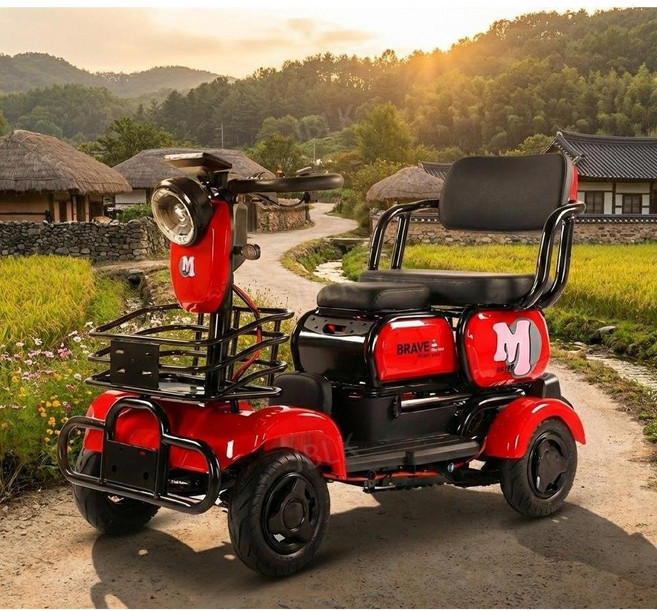 일렉하임 사륜 전동스쿠터 노인전동차 어르신 효도 전기자전거 네발 전기차, 800W 48V 20A, 베이지