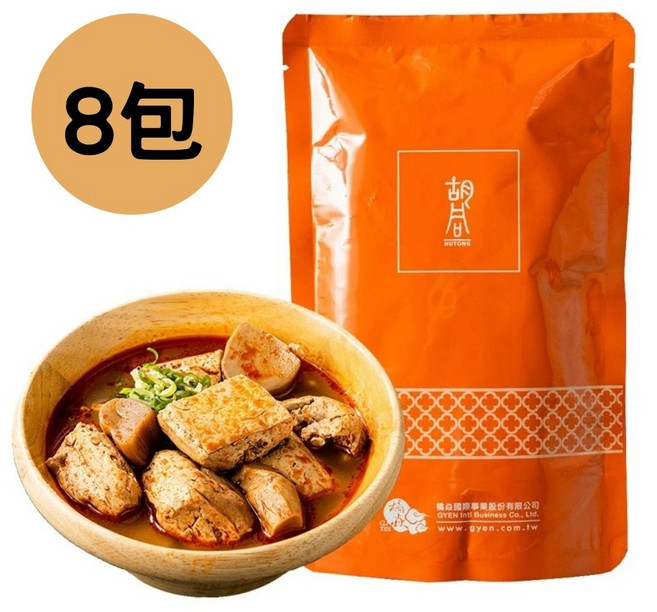 胡同 麻辣臭豆腐 調理包, 450g, 8個