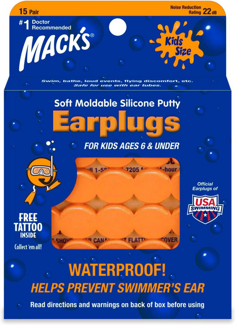 맥스 어린이 실리콘 귀마개 필로우소프트 키즈 대용량, 1개, 15쌍