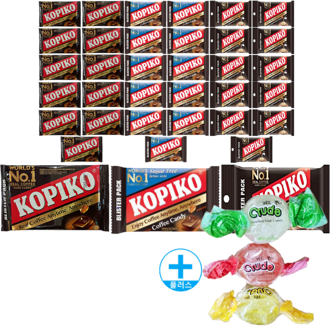 코피코 캔디 3종 세트 커피맛 + 슈가프리맛 + 카푸치노맛 + 크루트캔디 3개, 12세트, 32g
