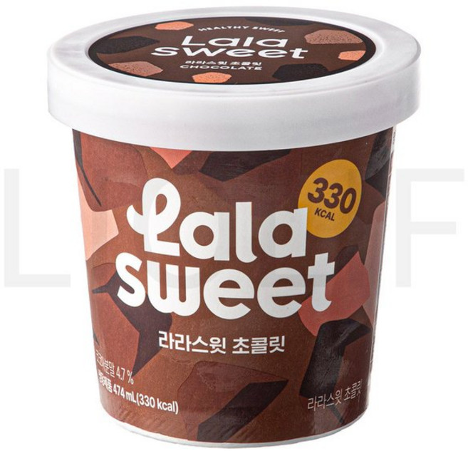 라라스윗 아이스크림 초콜릿 아이스밀크 냉동 474ml 1개
