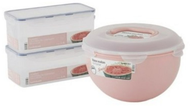 락앤락 수박통 원형 8L + 사각 3.4L x 2p 세트, 8L 원형 3.4L 사각 x 2p, 1세트