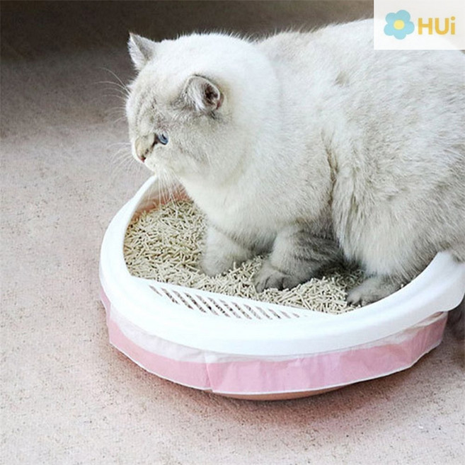 행운과 고양이 화장실 비닐봉투 3롤 세트 74x45cm 고양이화장실전체갈이봉투