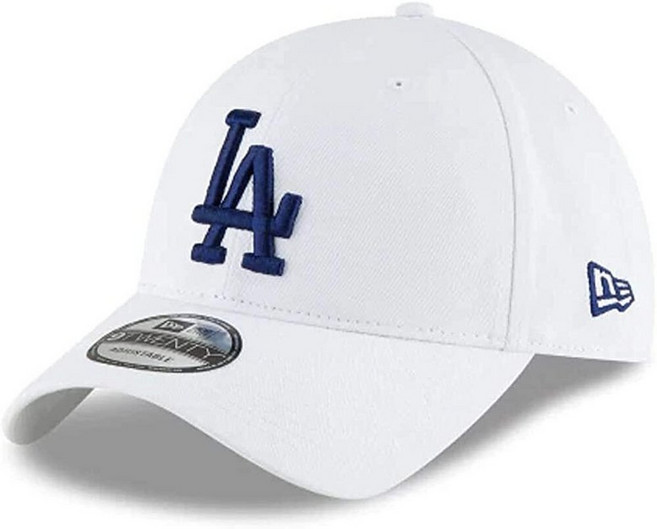 New Era MLB 카키 코어 클래식 9TWENTY 조절 가능한 모자 캡 프리 사이즈 Houston Astros. 201928, 로스앤젤레스 다저스 화이트
