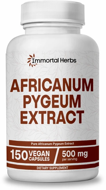 Immortal Herbs 아프리칸움 피금 프로스테이트 12500mg 25:1 추출물 남녀용 엑스트라 스트렝스 피금 보충제 비-GMO 및 글루텐 프리 껍질 추출 캡슐, 1개, 150회분 - 쿠팡