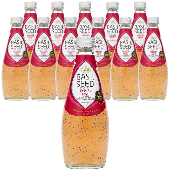 웰 바질시드 드링크 패션푸르트향