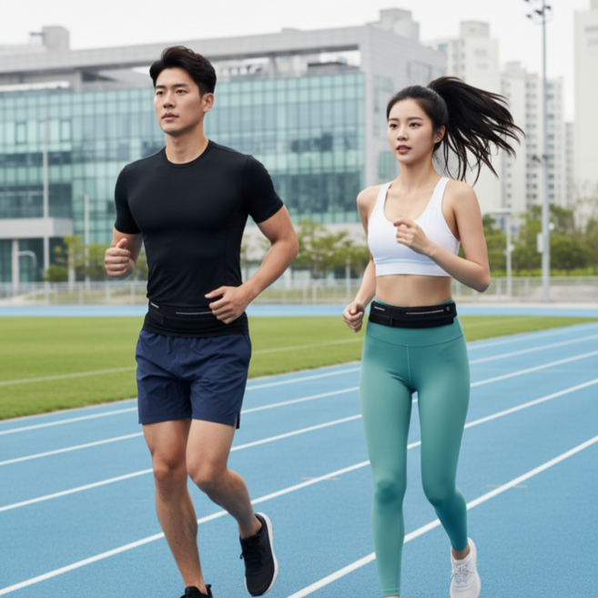 핵폭신 러닝벨트 플립밸트 와이드 마라톤 남자 여자 런닝벨트