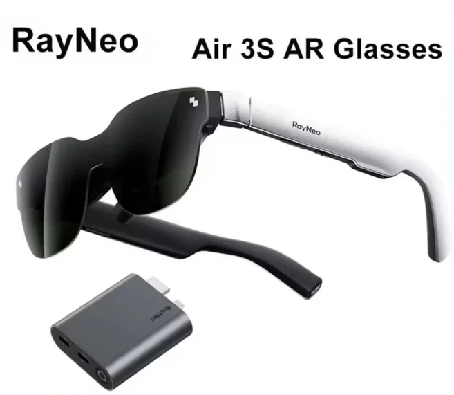 레이네오 에어 3S AR 글래스 키트 마이크로 OLED 스크린 디스플레이 3D HD 개인 영화관 포켓 TV (휴대폰 컴, 02 Air 3S kit