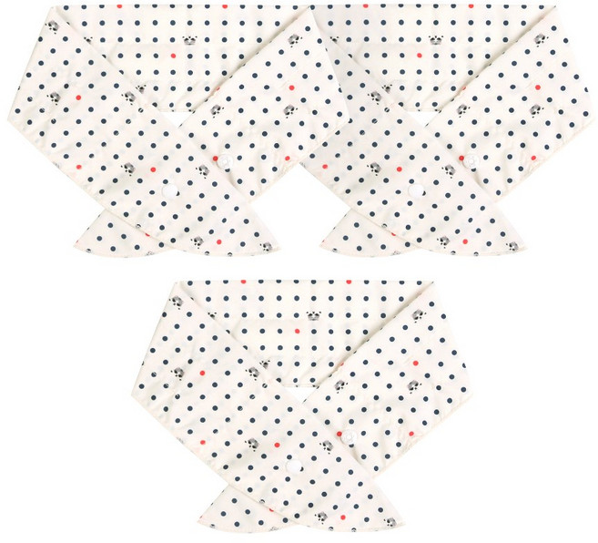 에코리즈 국산 3단 얼음 스카프, 디자인02 도트 아이보리 3개