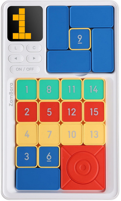 잼바라 블럭퍼즐 수 공간 논리 슬라이드 퍼즐보드게임 SZA100, 1개