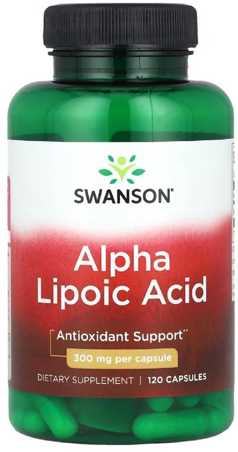 Swanson 스완슨 알파리포산 300mg Alpha Lipoic 안티옥시던트 120캡슐, 1개, 120정 - 쿠팡