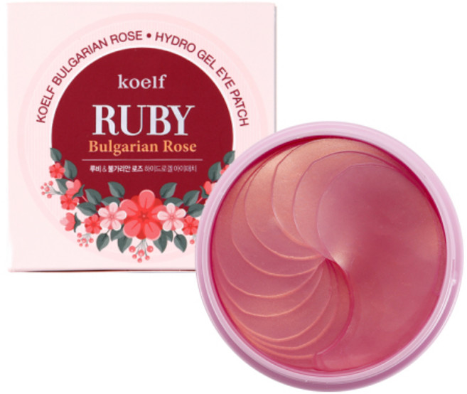 코엘프 루비&불가리안로즈 하이드로겔 아이패치, 60개입, 1개