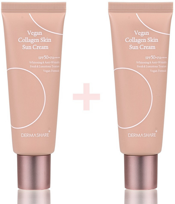 더마쉐어 콜라겐 스킨 선크림 SPF50+ PA++++, 50g, 2개