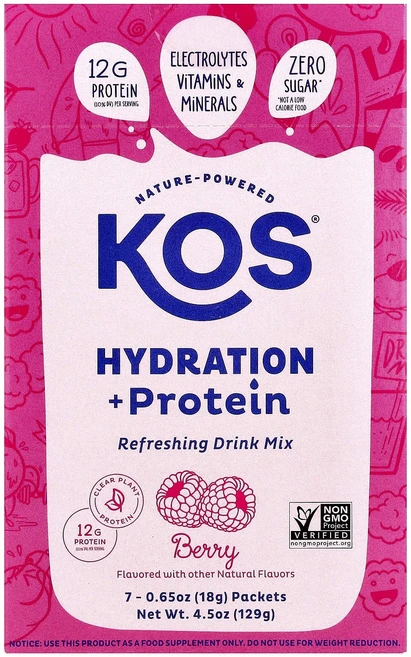 효과가 좋은 KOS 수분 보충 + 프로틴 리프레싱 드링크 믹스 베리 7팩 각 18g(0.65oz) 최저가격, KOS수분보충프로틴리프레싱드링크믹스베리7팩각18g065 - 쿠팡