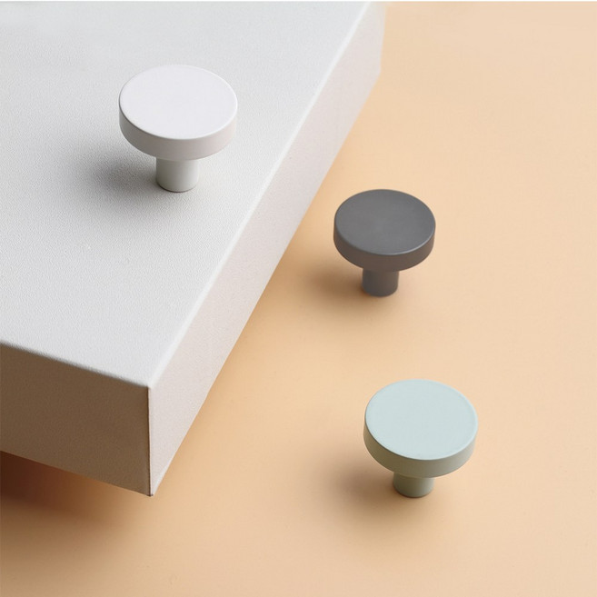 1구 가구 손잡이 장농 서랍 붙박이장 신발장 싱크대 쉴드 파스텔, 다크그레이, 5개