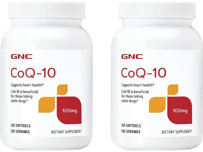 GNC CoQ 10 100mg 소프트젤, 2개, 120정 - 쿠팡