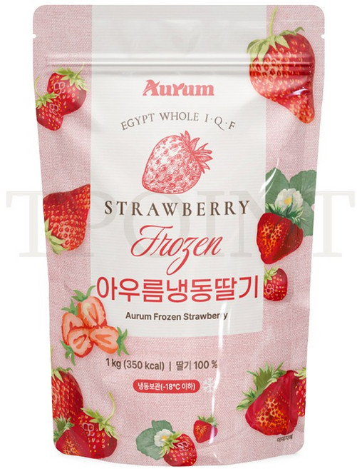 아우름 냉동딸기 홀 무가당 중국산 1kg, 1개