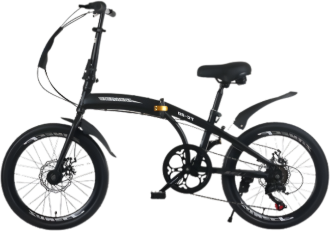 글리터 가벼운 접이식 자전거 미니벨로 20인치 휴대용 출퇴근 폴딩 초경량 완조립, 스틸프레임 + 기본휠 + 블랙, 1개, 스틸프레임 + 기본휠 + 블랙, 50.8cm