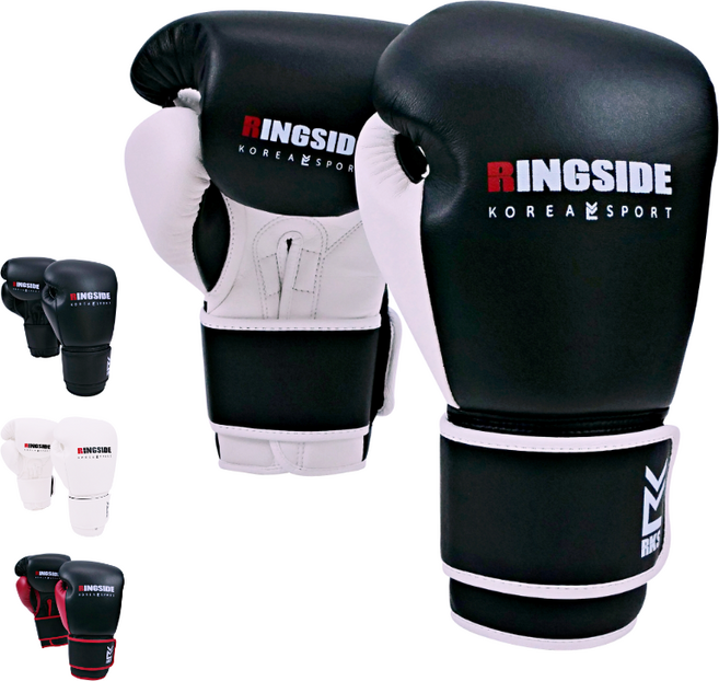 링사이드코리아 케나인 복싱글러브 / 스파링 MMA 격투기 킥복싱 권투 장갑, 화이트/블랙(오르카)