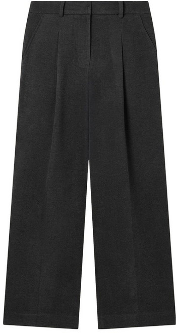 로엠 여성용 헤비 기모 원턱 와이드 슬랙스