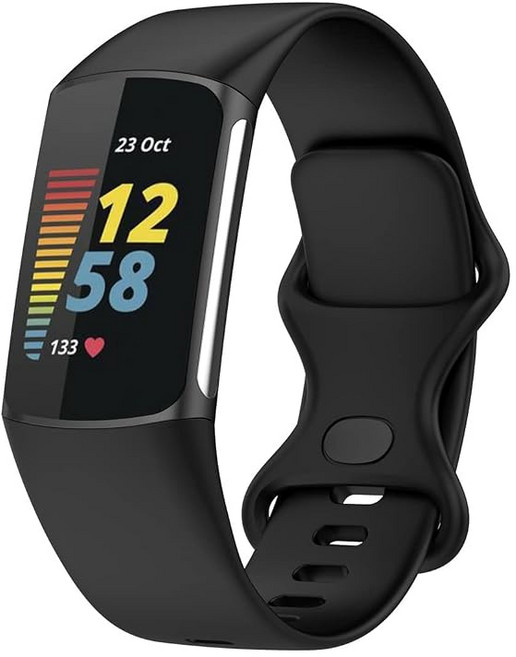 스마트 워치 밴드 Fitbit Charge5 / Charge6 대응 교체 밴드 교환 벨트 실리콘 밴드 스포츠 벨트 2 사이즈 가능 경량 방수 맞는 비트 충전 5/6 스트랩, 상세페이지 참조, 상세페이지 참조