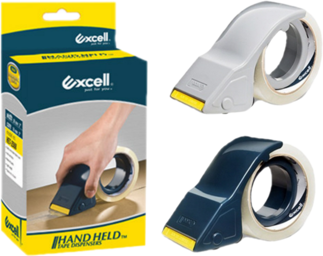 EXCELL 엑셀 Excell HET-2508/2509 박스테이프 커터기 택배 포장 안전, HET-2509(그레이)