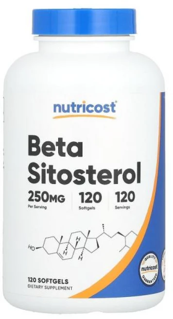 베타시토스테롤 250mg 120정 뉴트리코스트 미국직구, 1개 - 쿠팡