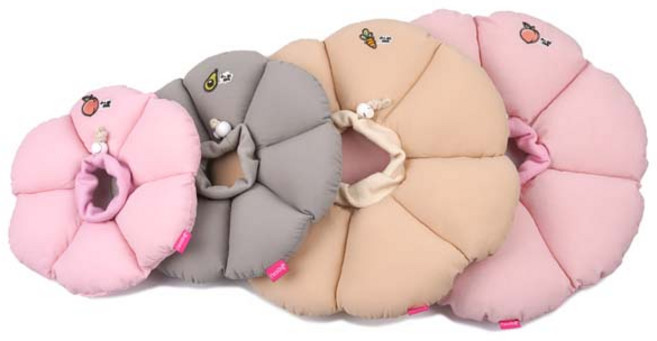 패리스독 꿀잠 넥카라 강아지 고양이 깔대기 넥칼라, 꿀잠 그레이 S, 1개