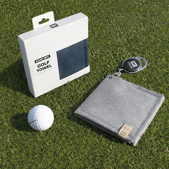 클린샷 프리미엄 골프 릴 타올 골프 볼클리너, 1개