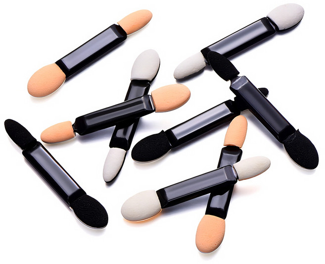 아이섀도우 스펀지브러쉬 팁브러쉬 100개, 1개, 5.5cm블랙