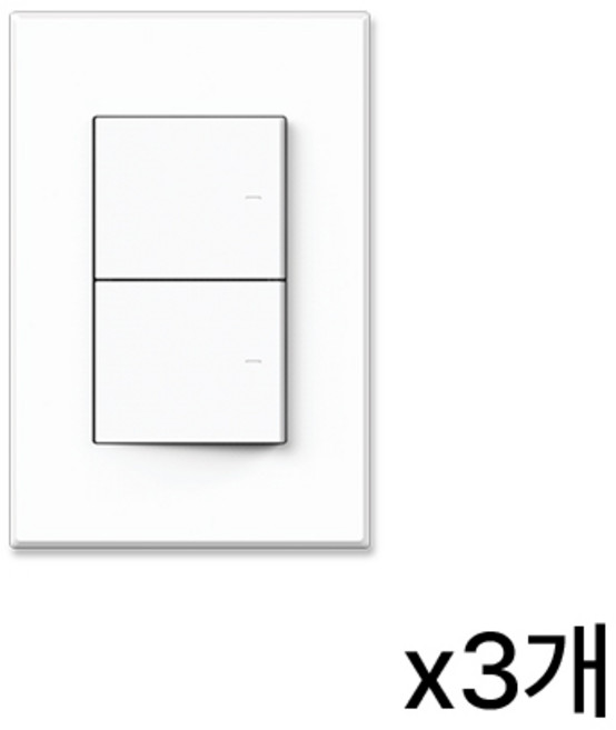 틸인스 스위치 단로 2구 화이트, 3개