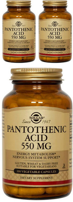 솔가 판토텐산 550 mg 베지터블 캡슐, 100정, 3개