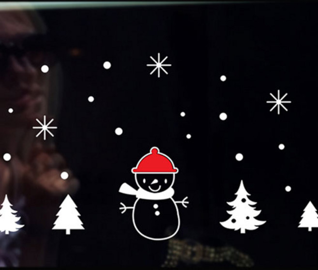 로하스데코 크리스마스스티커, 12.눈사람